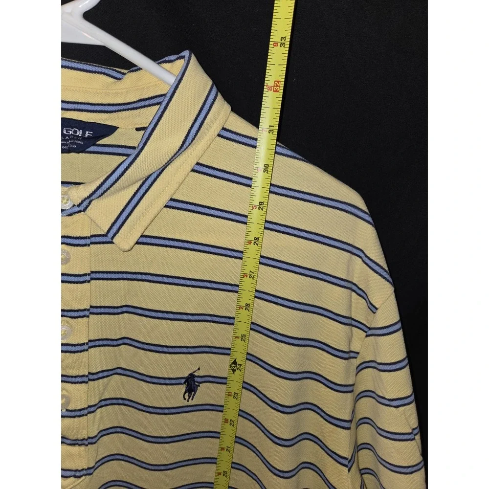 Ralph Lauren Shirt Mens XLarge‎ POLO GOLF wigwam golf Embroidered Sleeve Striped